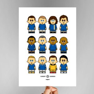 Cardiff Legends Football Print