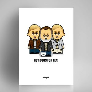 Hot Dogs for Tea Print