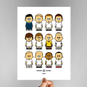 Swansea Legends Football Print