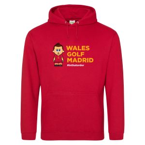 Wales. Golf. Madrid. Hooded Top